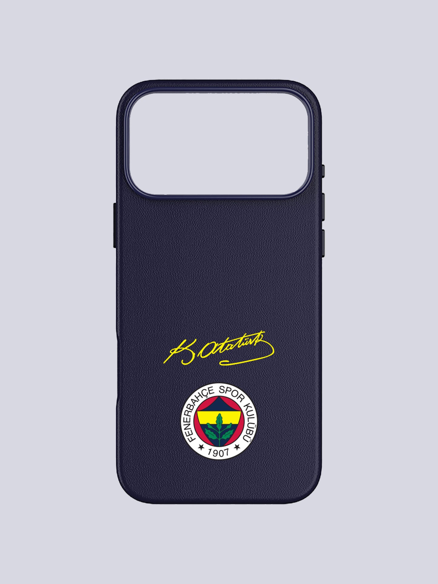 Fenerbahçe Lacivert Arma Atatürk Imza Deri Magsafe Telefon Kılıfı