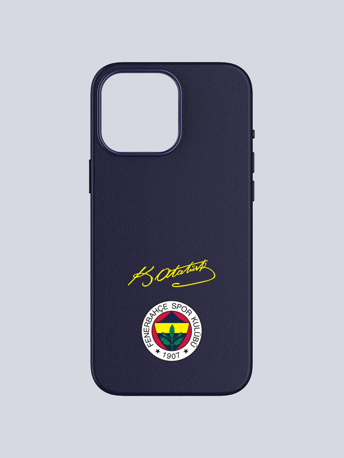 Fenerbahçe Lacivert Arma Atatürk Imza Deri Magsafe Telefon Kılıfı