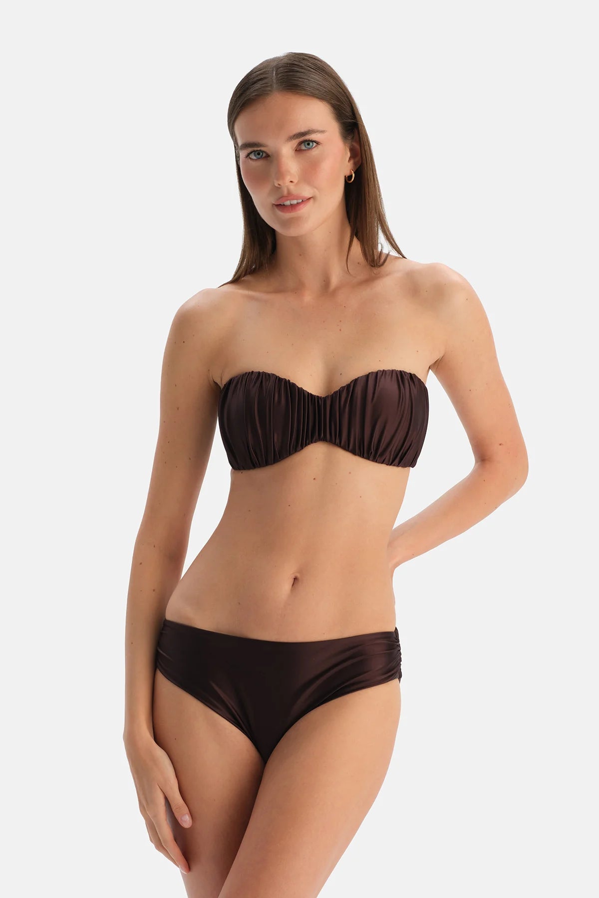 Straplez Bikini Üst