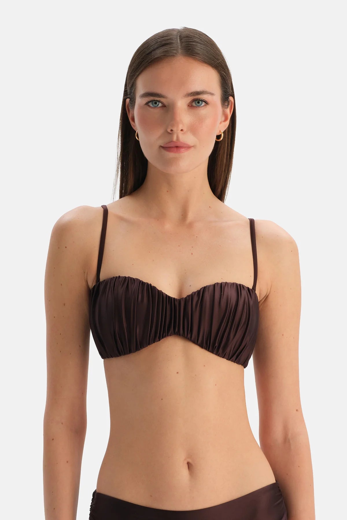 Straplez Bikini Üst