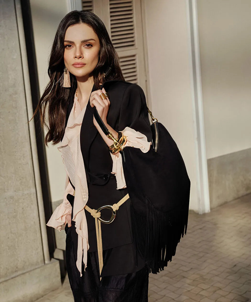 Siyah Vatkalı Asimetrik Blazer Is1260005099001 | Ipekyol