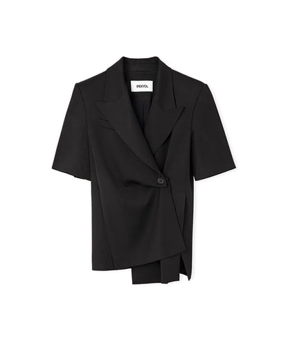 Siyah Vatkalı Asimetrik Blazer Is1260005099001 | Ipekyol