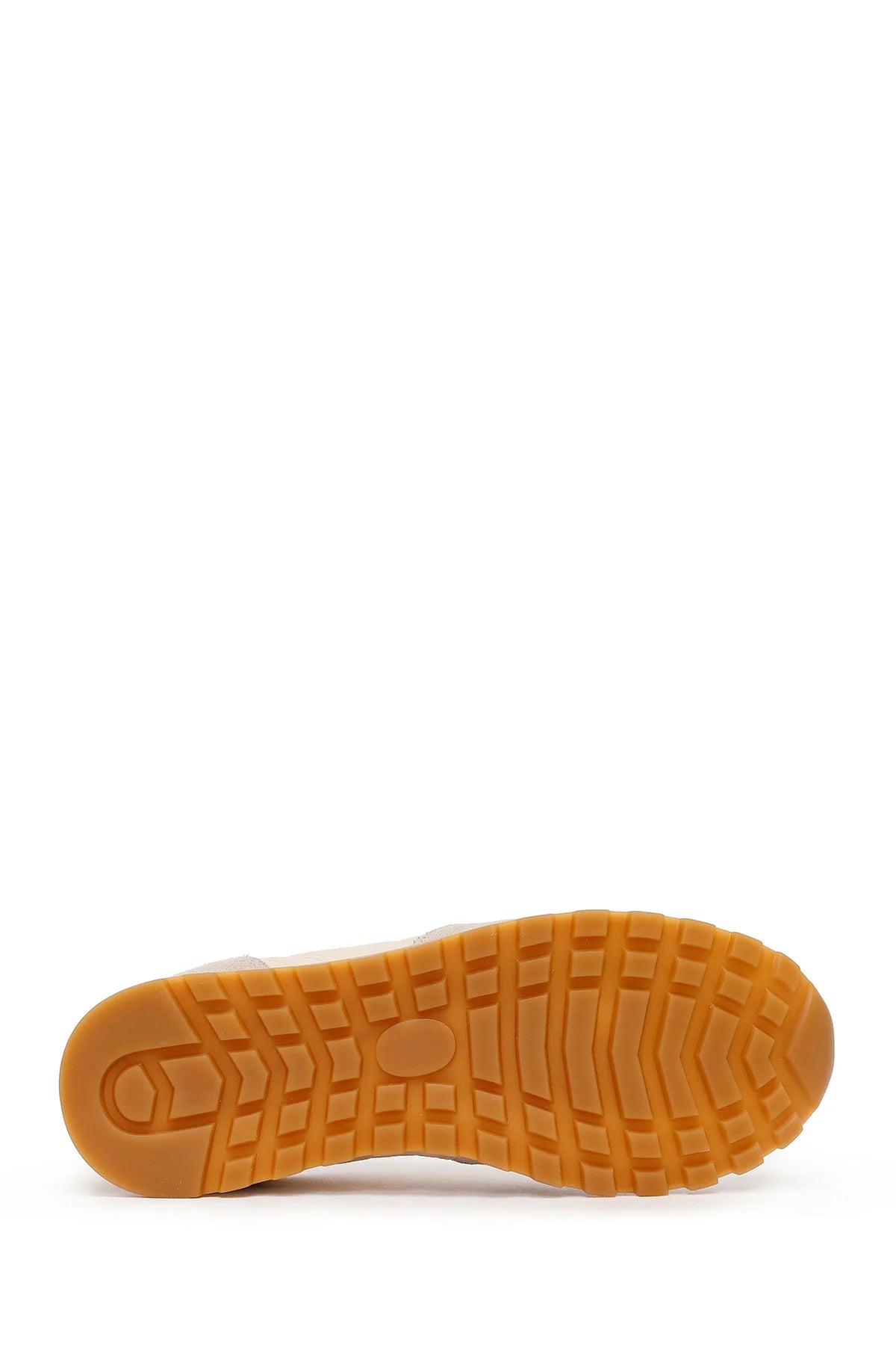 Kadın Bej Bağcıklı Deri Sneaker