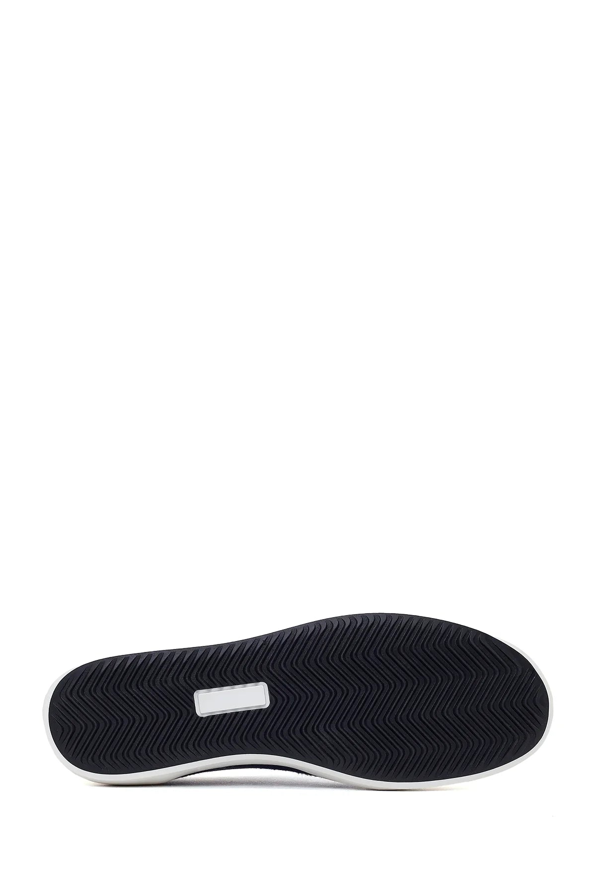 Kadın Mavi Bağcıklı Jean Deri Sneaker