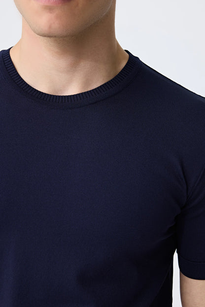Tween Lacivert Yazlık Rayon Triko Kazak