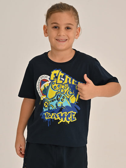 Fenerbahçe Lacivert Tribün Gamer Çocuk Tshirt