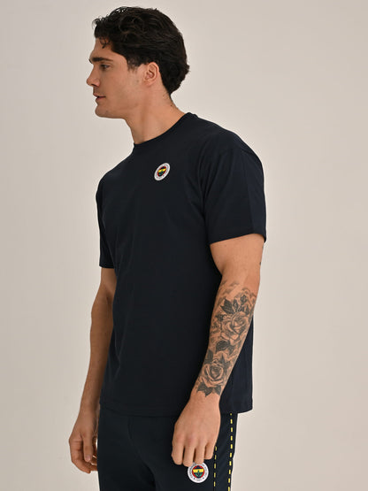 Fenerbahçe Lacivert Tribün Sonsuza Kadar Fenerbahçe Erkek Oversize Tshirt