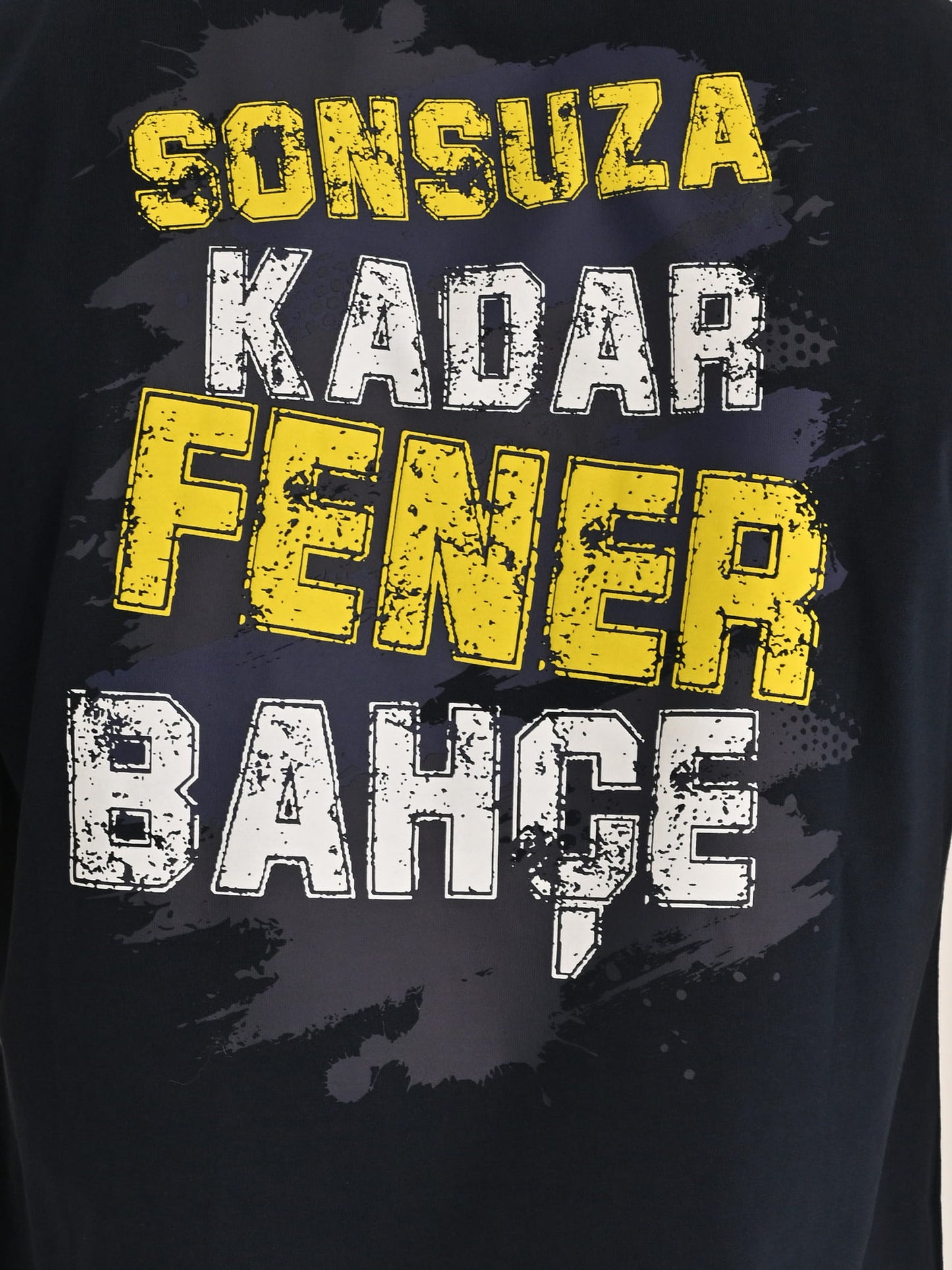 Fenerbahçe Lacivert Tribün Sonsuza Kadar Fenerbahçe Erkek Oversize Tshirt