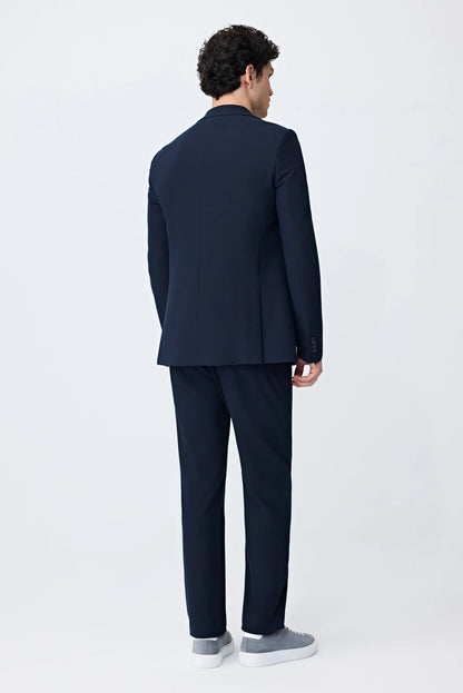 Tween Slim Fit Lacivert Çizgili Takim Elbise