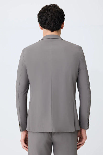 Tween Slim Fit Vizon Diyogonal Kumaş Ceket