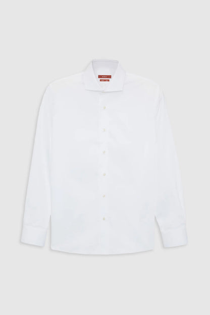 Damat Slim Fit Beyaz Düz Nano Care Gömlek
