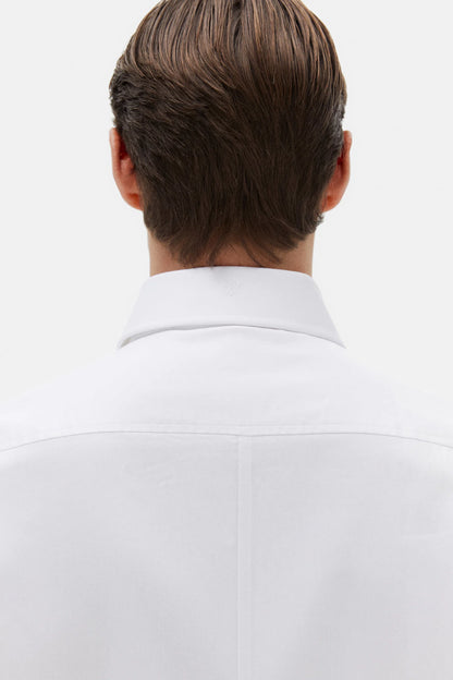 Damat Slim Fit Beyaz Düz Nano Care Gömlek