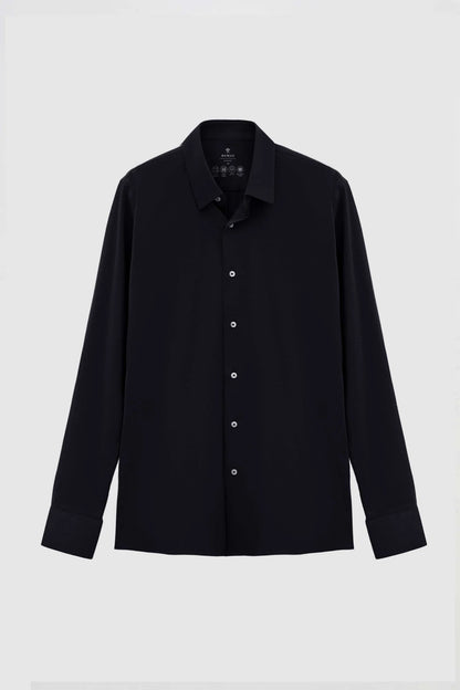 Damat Slim Fit Lacivert Oxford Örme Gömlek