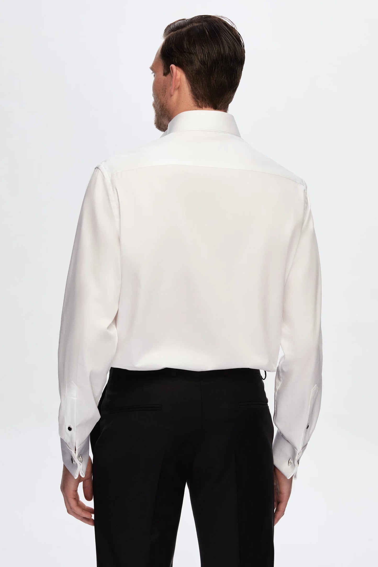 Damat Comfort Beyaz Düz Nano Care Smokin Gömlek