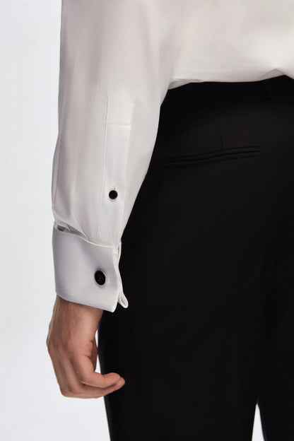 Damat Comfort Beyaz Düz Nano Care Smokin Gömlek