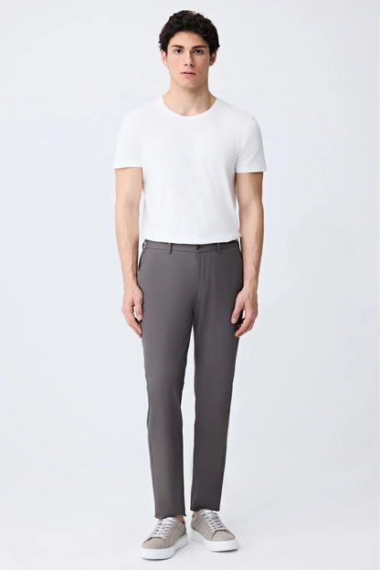 Tween Relaxed Fit (pilesiz) Vizon Düz Kumaş Pantolon