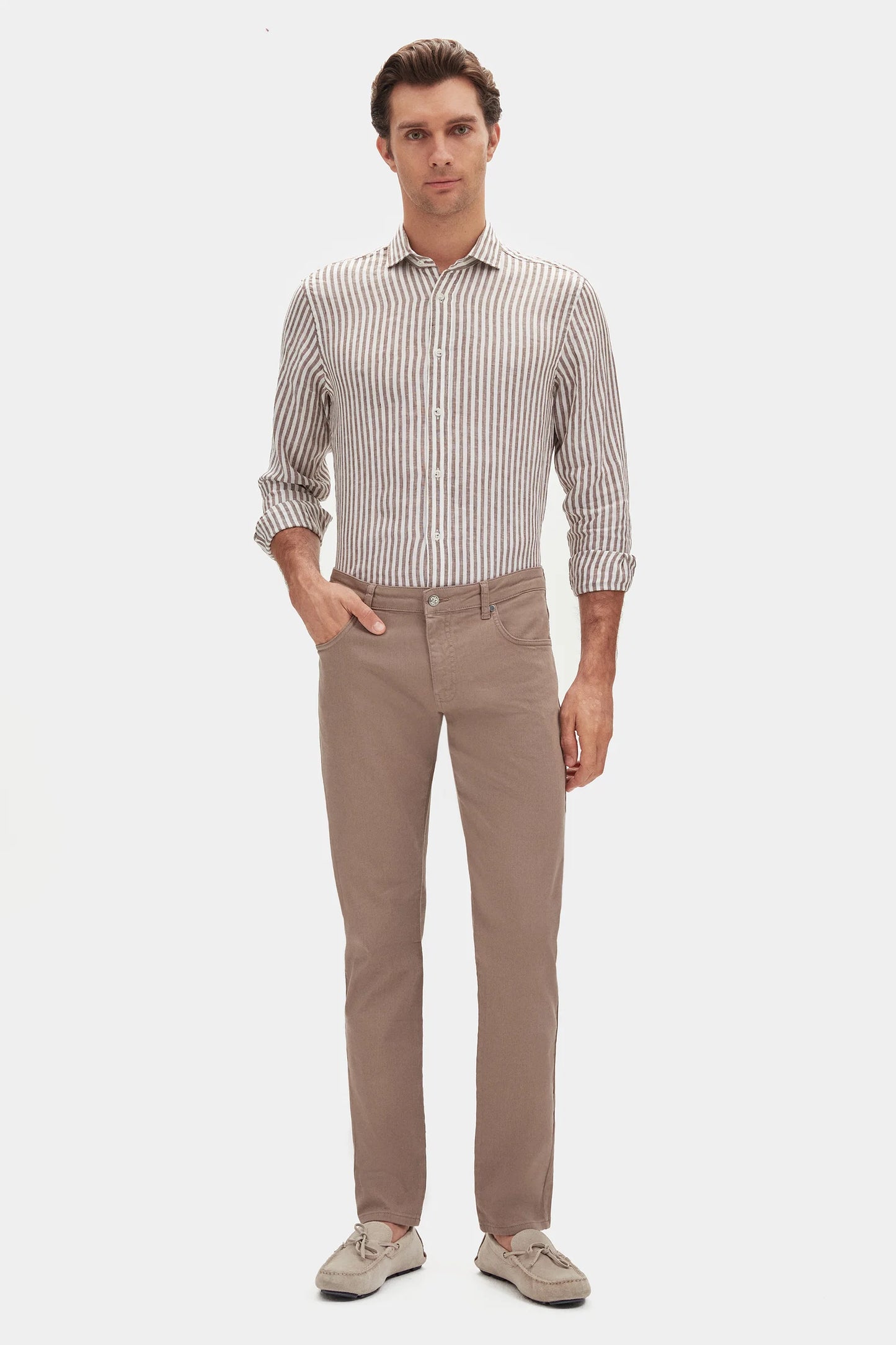Damat Slim Fit Vizon Chino Pantolon