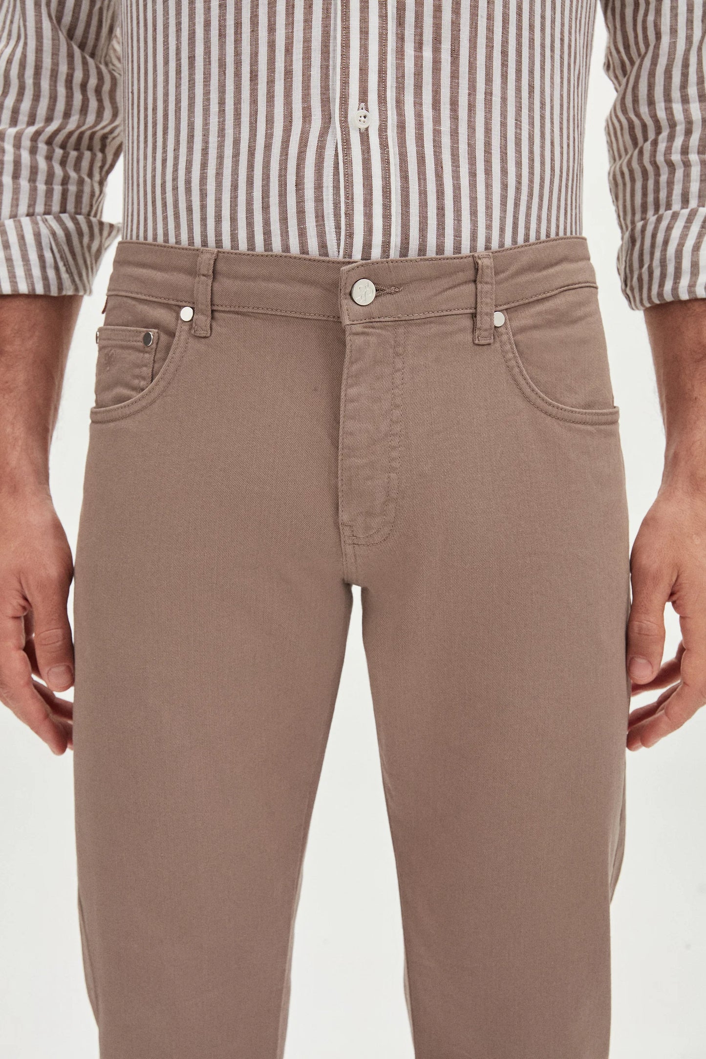 Damat Slim Fit Vizon Chino Pantolon