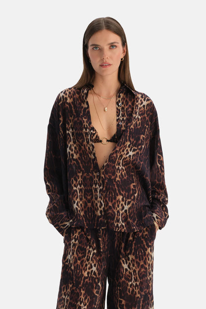Leoparli Gömlek