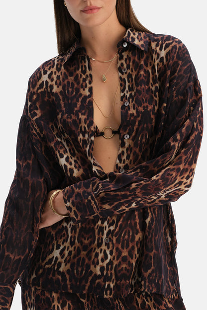 Leoparli Gömlek
