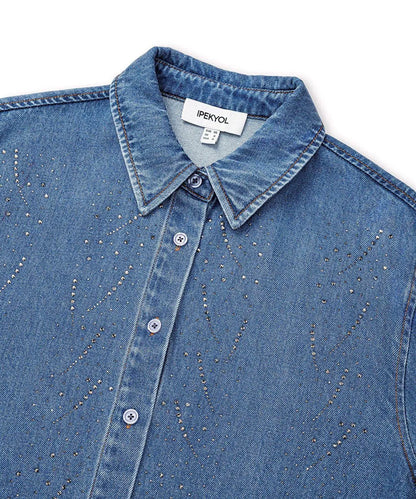 Mavi Hotfix Baskılı Denim Gömlek Is1260025256629 | Ipekyol