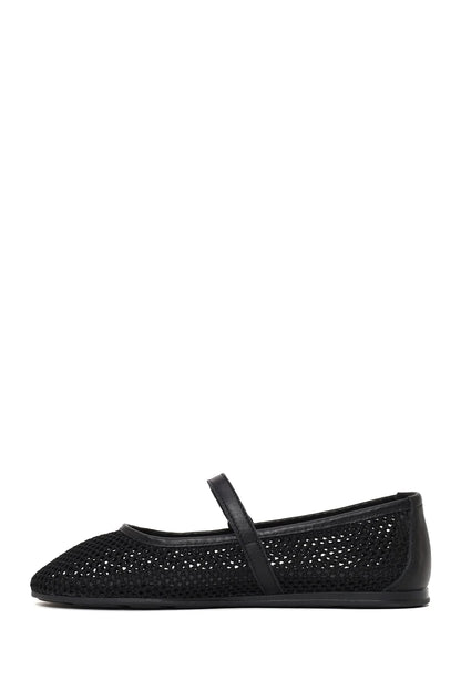 Kadın Siyah Tokalı File Babet