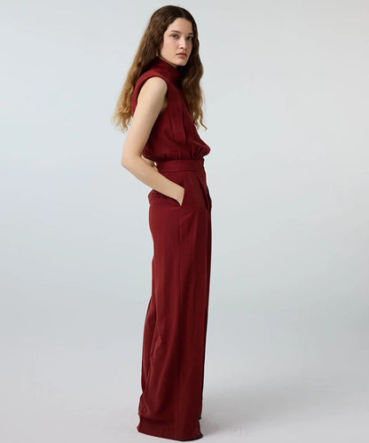 Turuncu Çift Parça Görünüm Wide Leg Tulum Is1260014016054 | Ipekyol