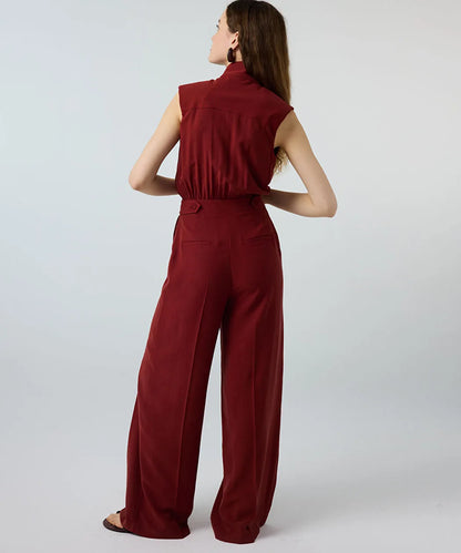 Turuncu Çift Parça Görünüm Wide Leg Tulum Is1260014016054 | Ipekyol