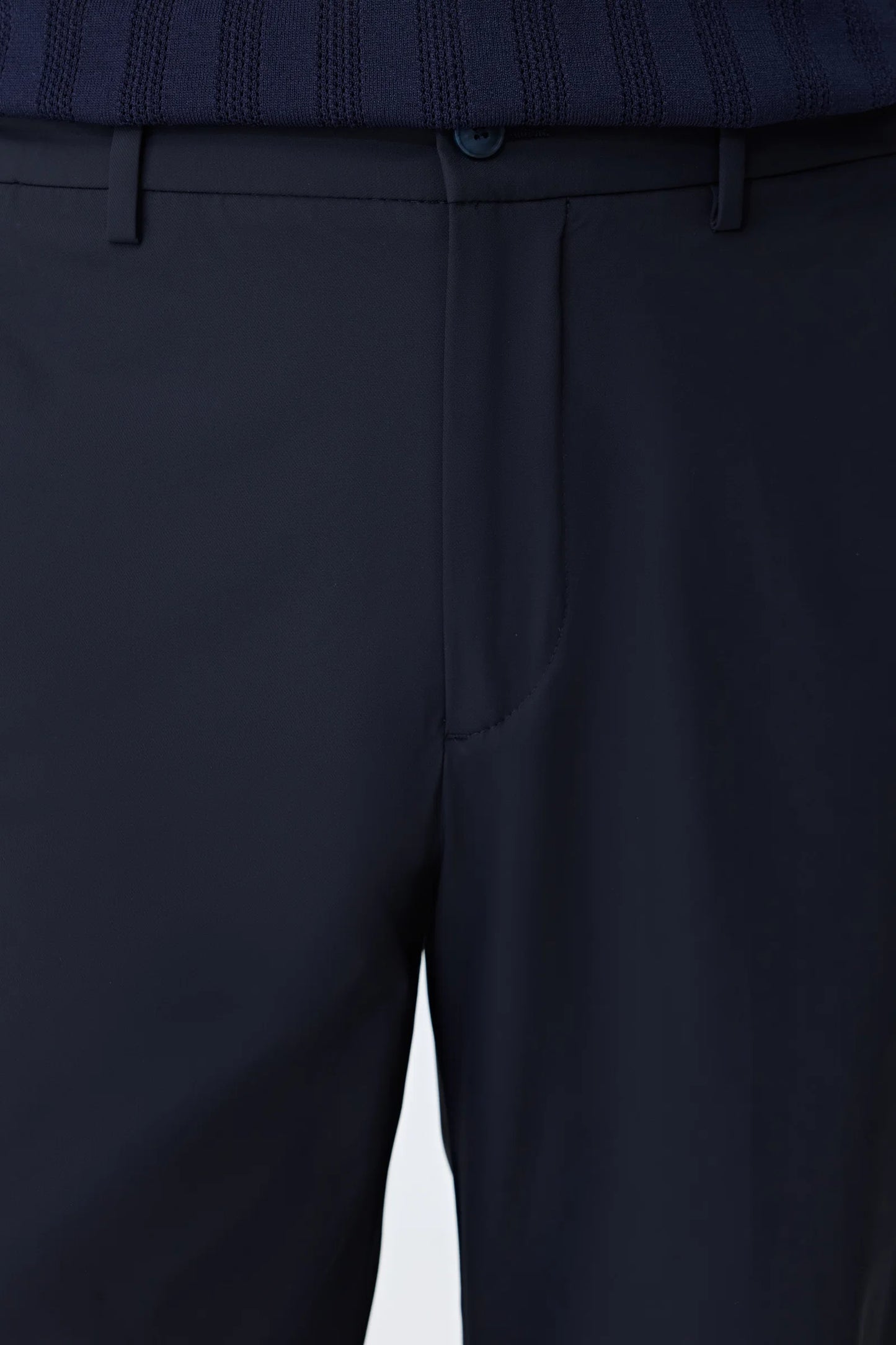 Tween Relaxed Fit (pilesiz) Lacivert Düz Kumaş Pantolon