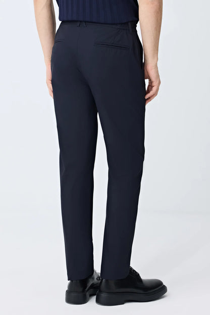Tween Relaxed Fit (pilesiz) Lacivert Düz Kumaş Pantolon