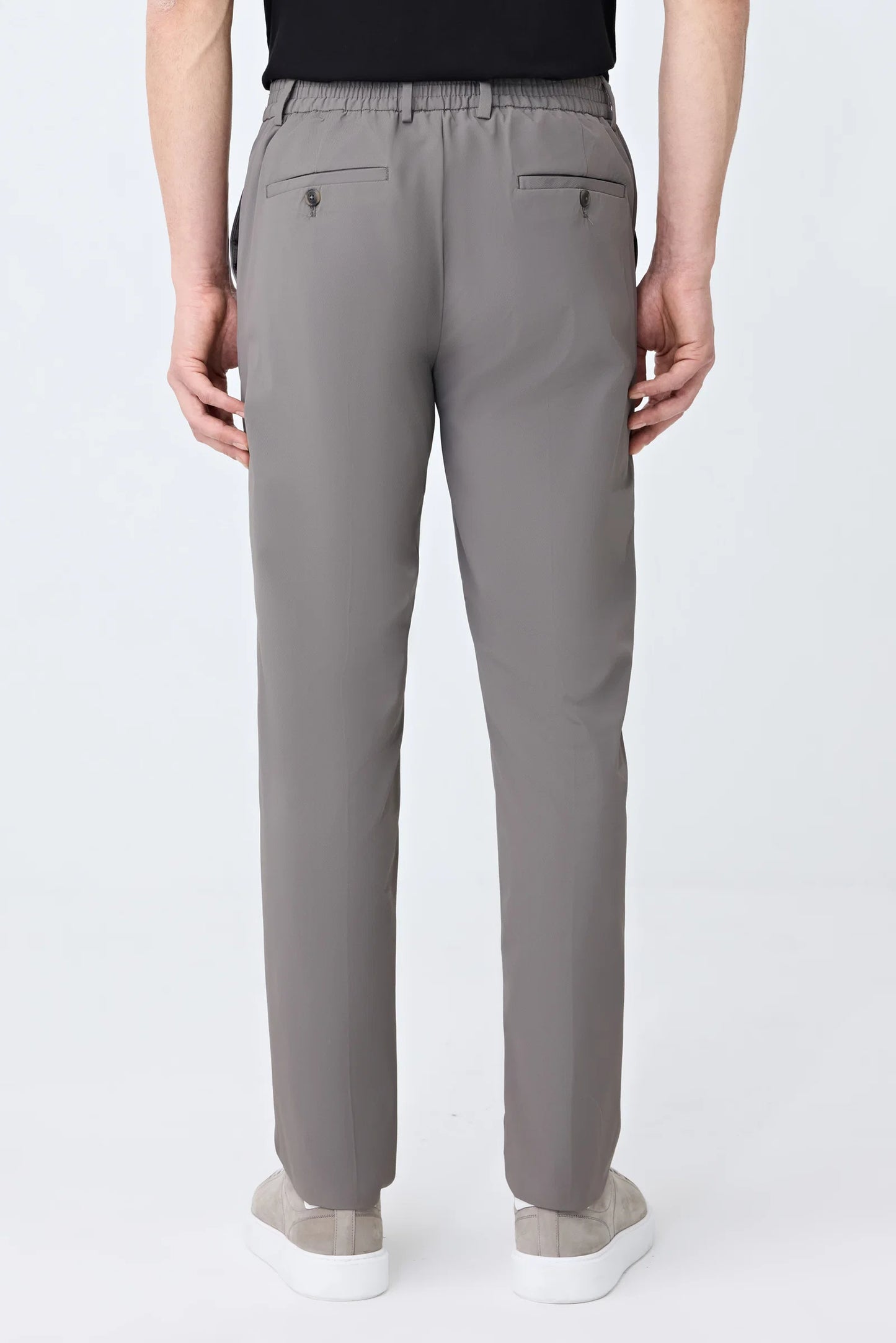 Tween Relaxed Fit (pilesiz) Vizon Armürlü Kumaş Pantolon