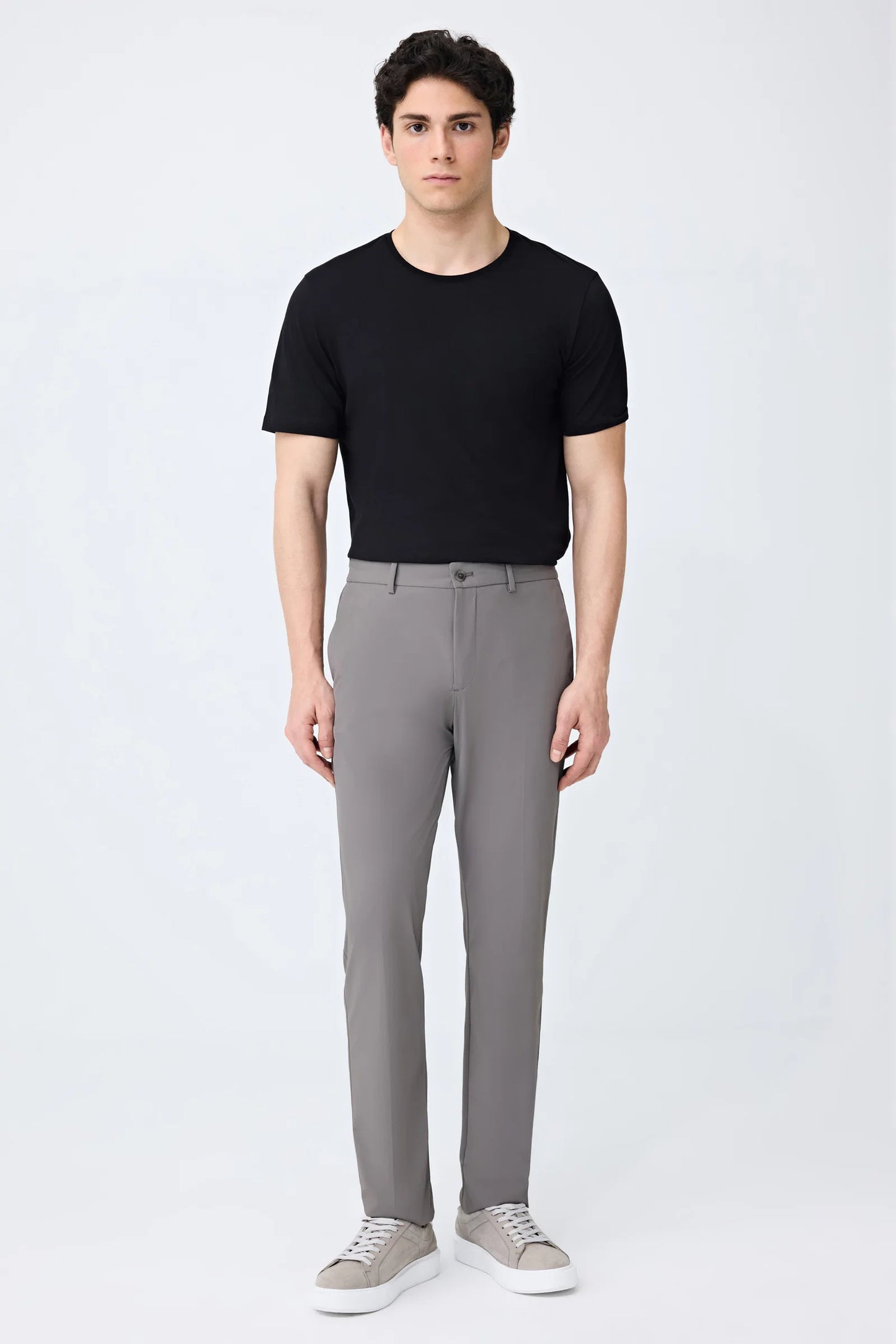 Tween Relaxed Fit (pilesiz) Vizon Armürlü Kumaş Pantolon