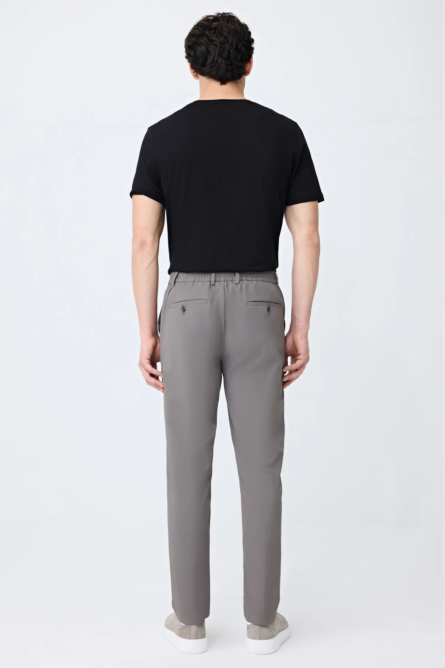 Tween Relaxed Fit (pilesiz) Vizon Armürlü Kumaş Pantolon