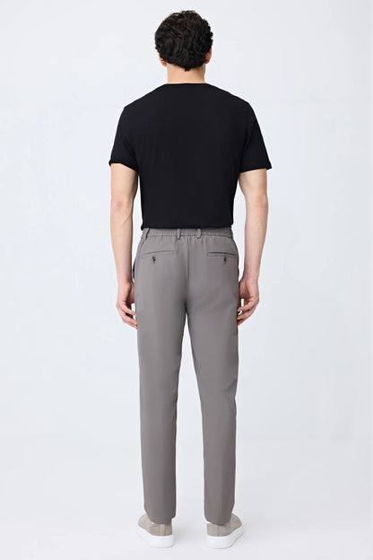 Tween Relaxed Fit (pilesiz) Vizon Armürlü Kumaş Pantolon