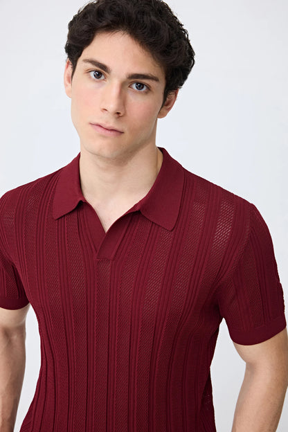 Tween Slim Fit Kiremit Triko