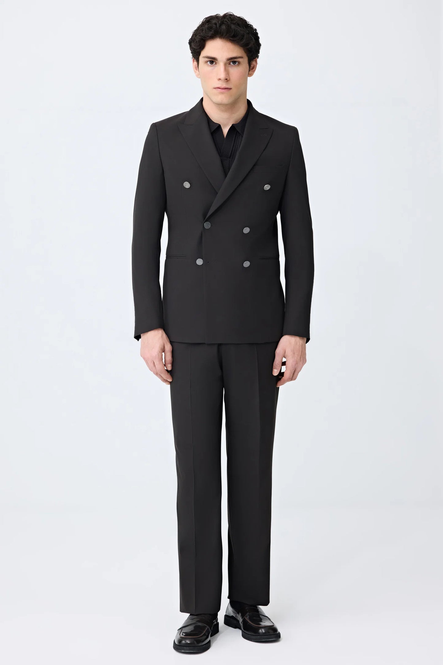 Tween Slim Fit Kahverengi Düz Takim Elbise