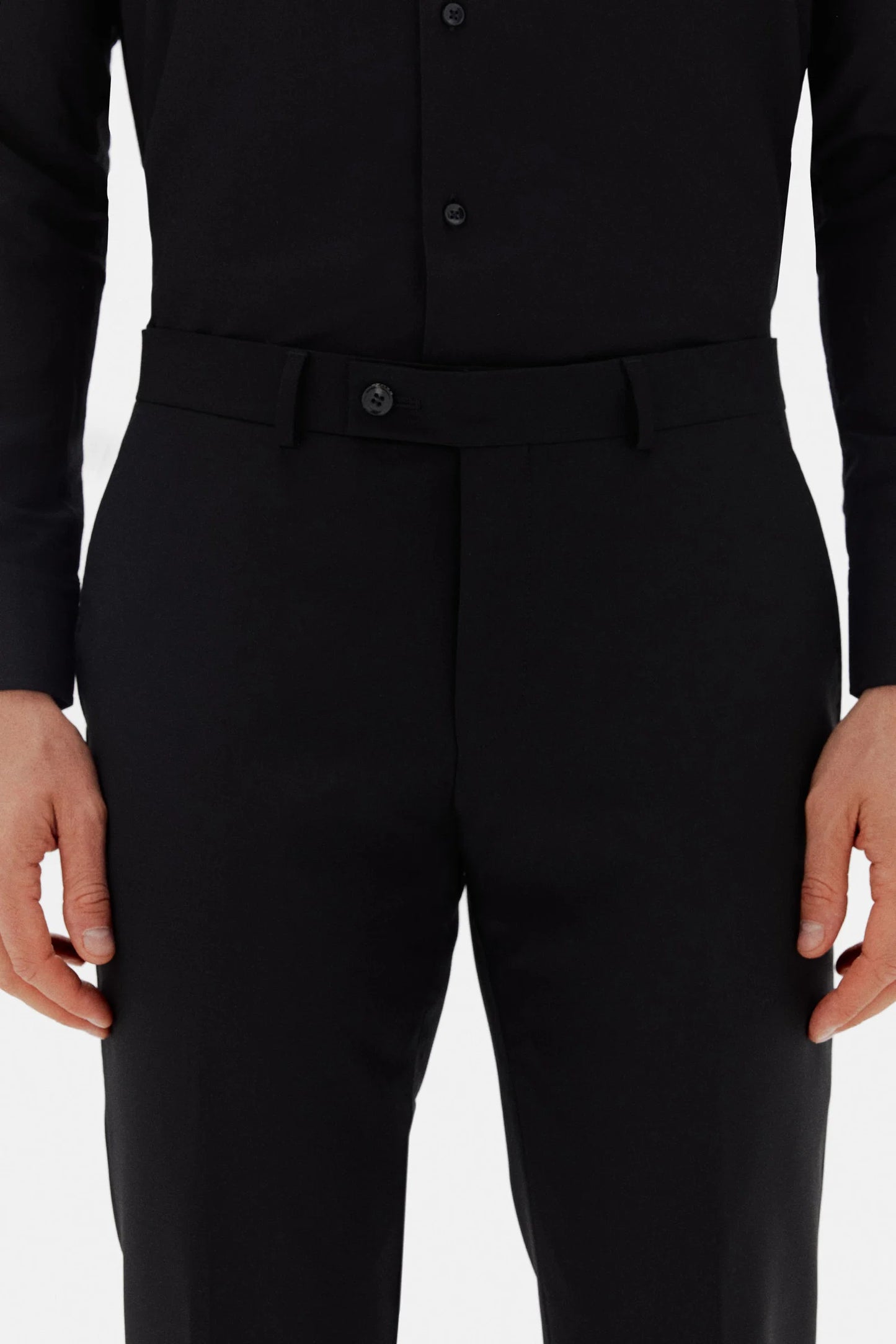 Damat Siyah Kumaş Pantolon