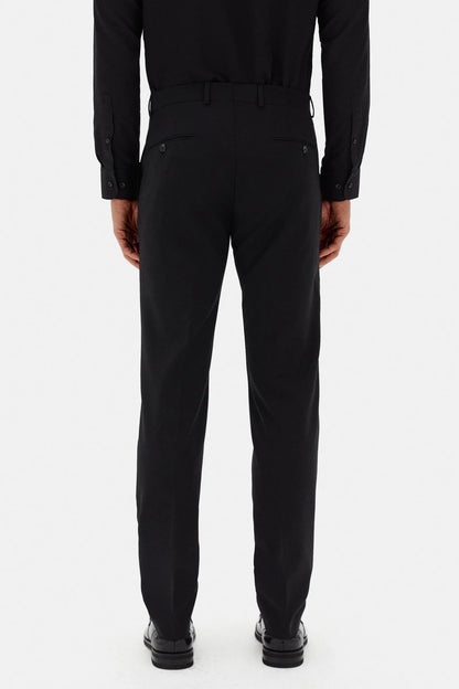 Damat Siyah Kumaş Pantolon