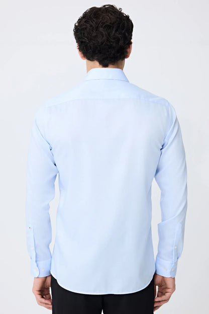 Tween Slim Fit Mavi Düz Gömlek