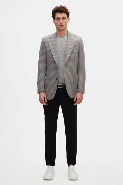 Damat Slim Fit Siyah Gabardin Chino Pantolon
