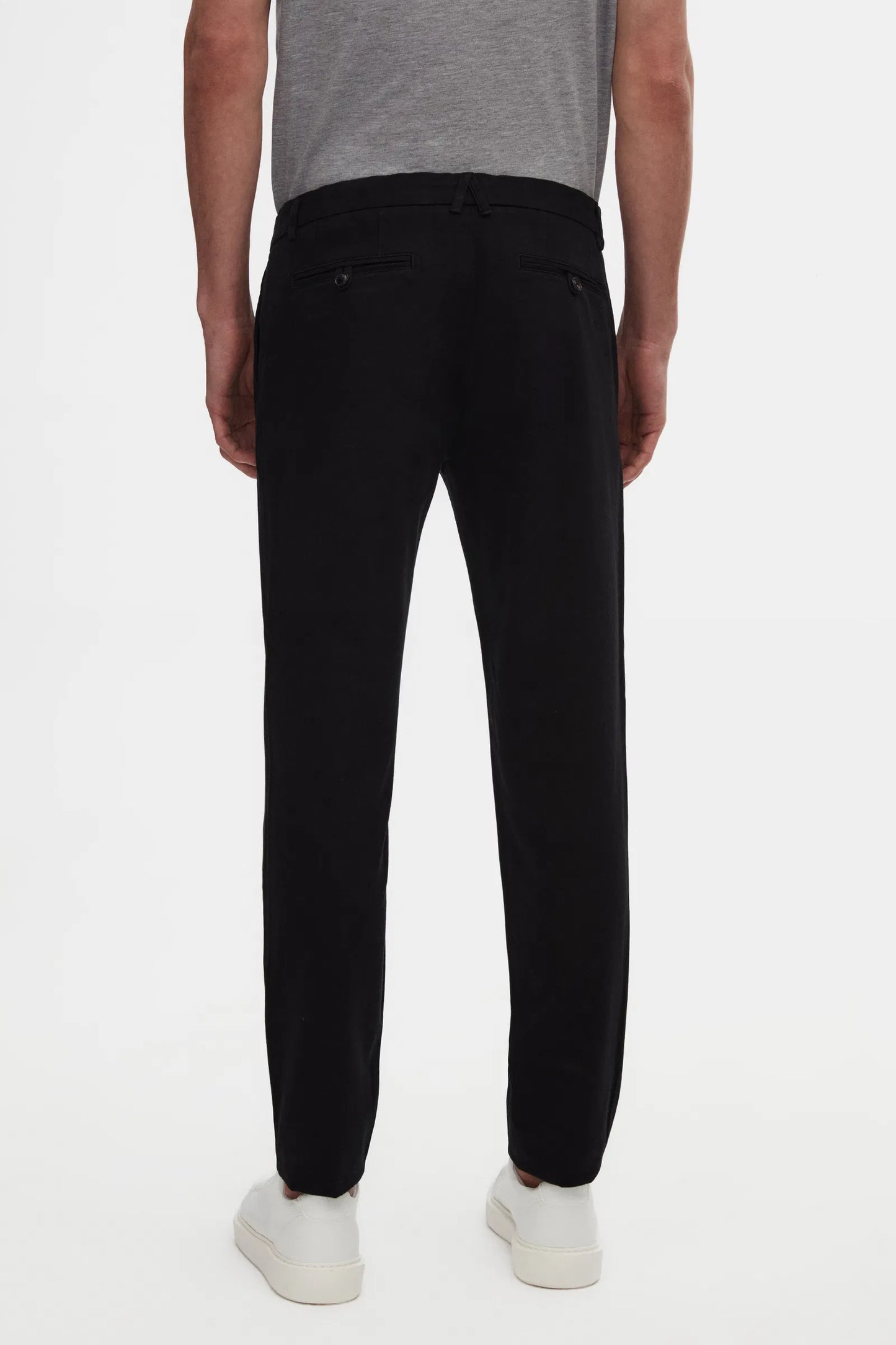 Damat Slim Fit Siyah Gabardin Chino Pantolon