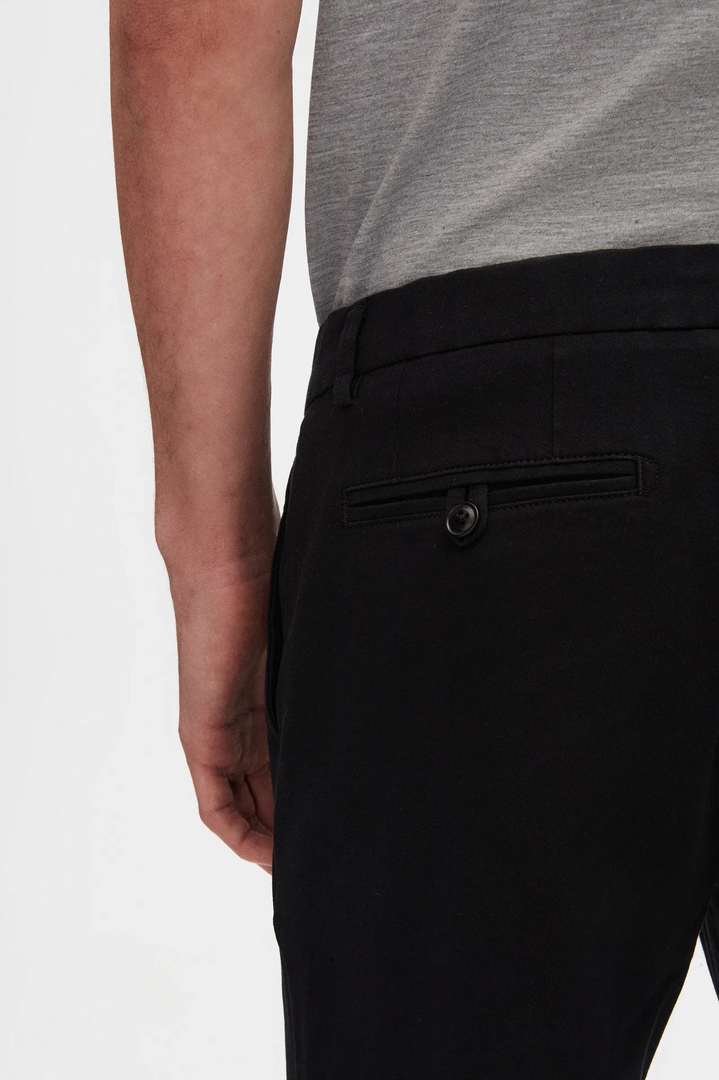 Damat Slim Fit Siyah Gabardin Chino Pantolon