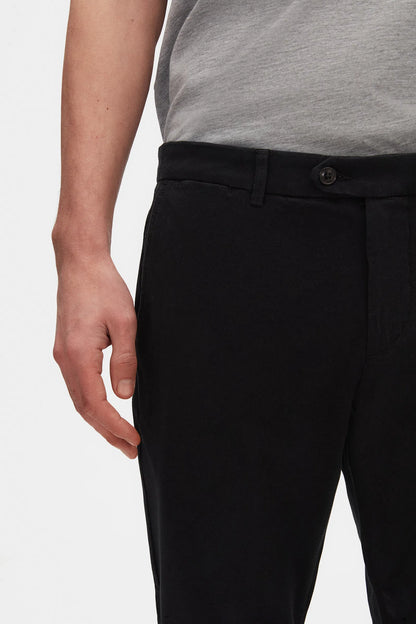 Damat Slim Fit Siyah Gabardin Chino Pantolon