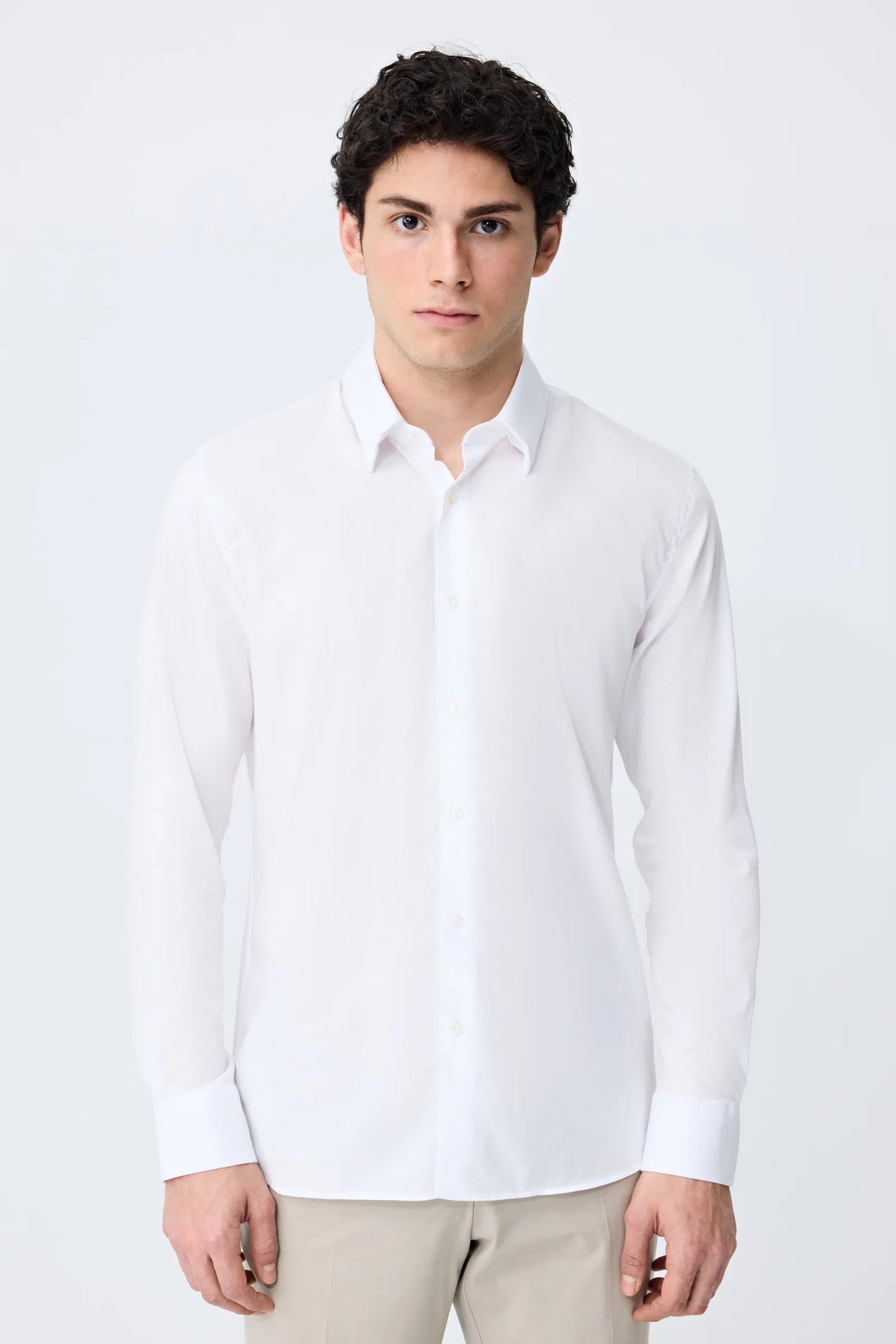 Tween Slim Fit Beyaz Düz Gömlek