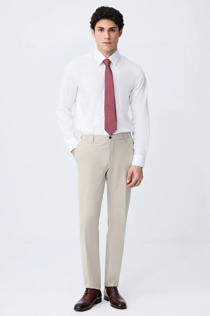 Tween Slim Fit Beyaz Düz Gömlek