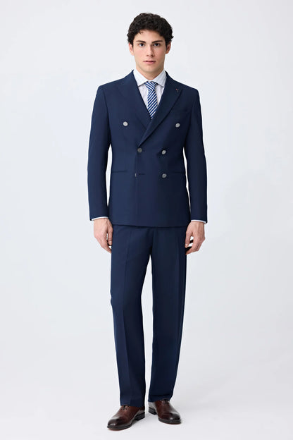 Tween Slim Fit Lacivert Düz Takim Elbise