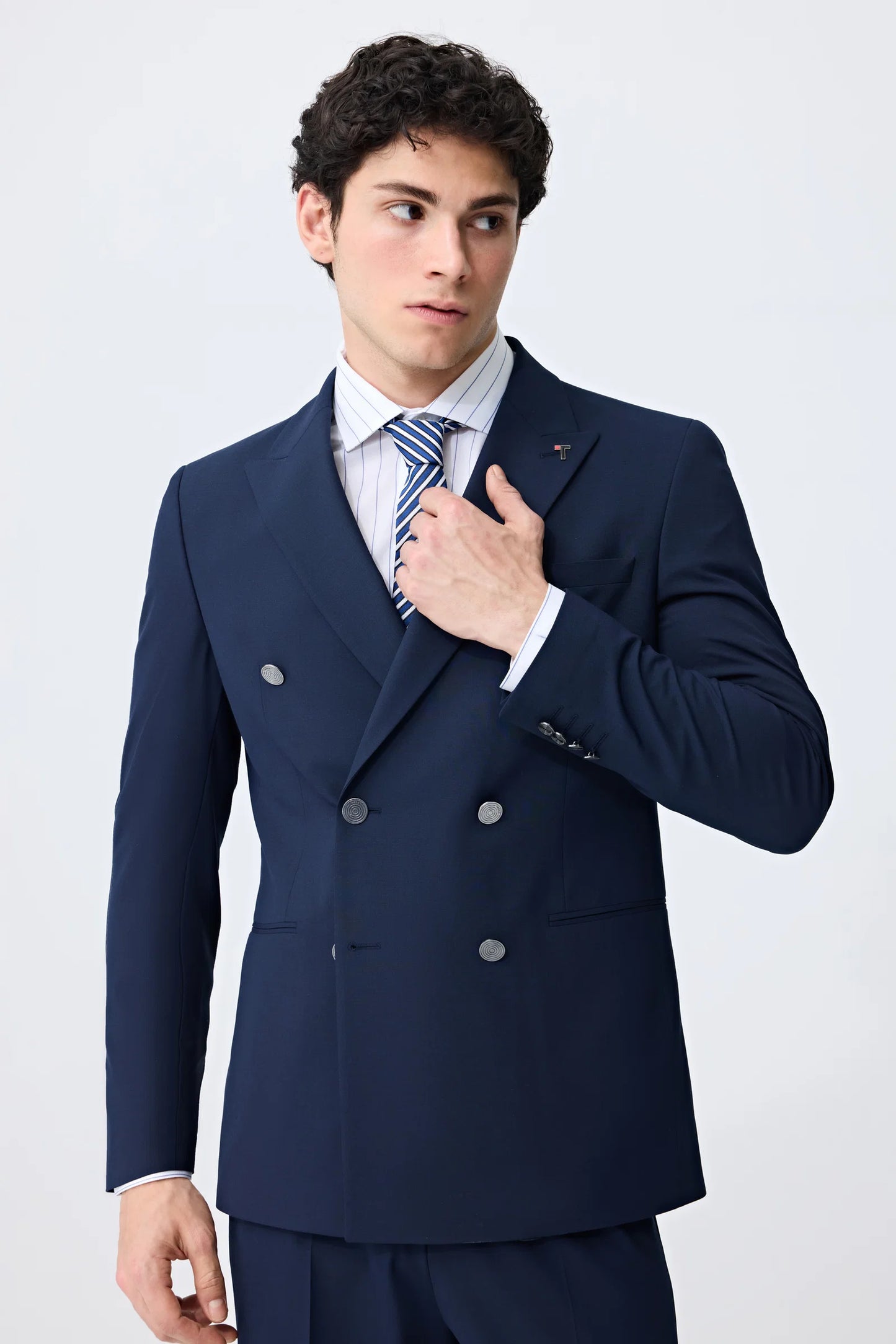Tween Slim Fit Lacivert Düz Takim Elbise