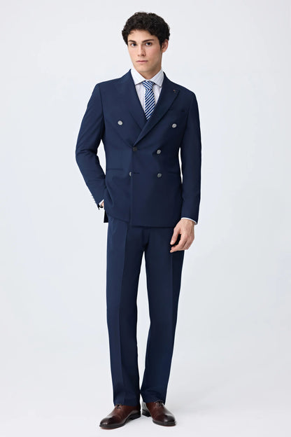 Tween Slim Fit Lacivert Düz Takim Elbise