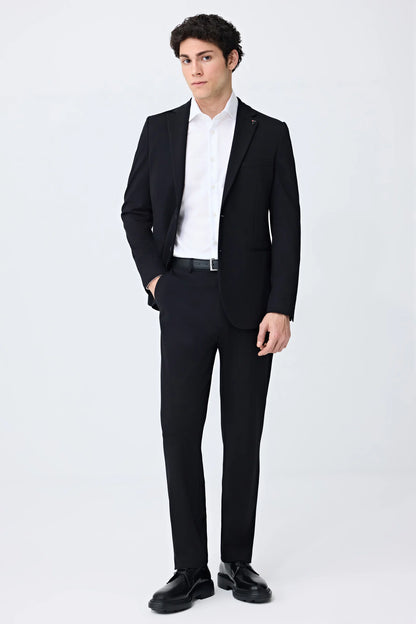 Tween Slim Fit Siyah Düz Takim Elbise