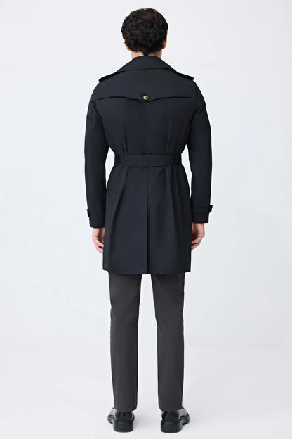 Tween Slim Fit Siyah Pardösü/trenckot